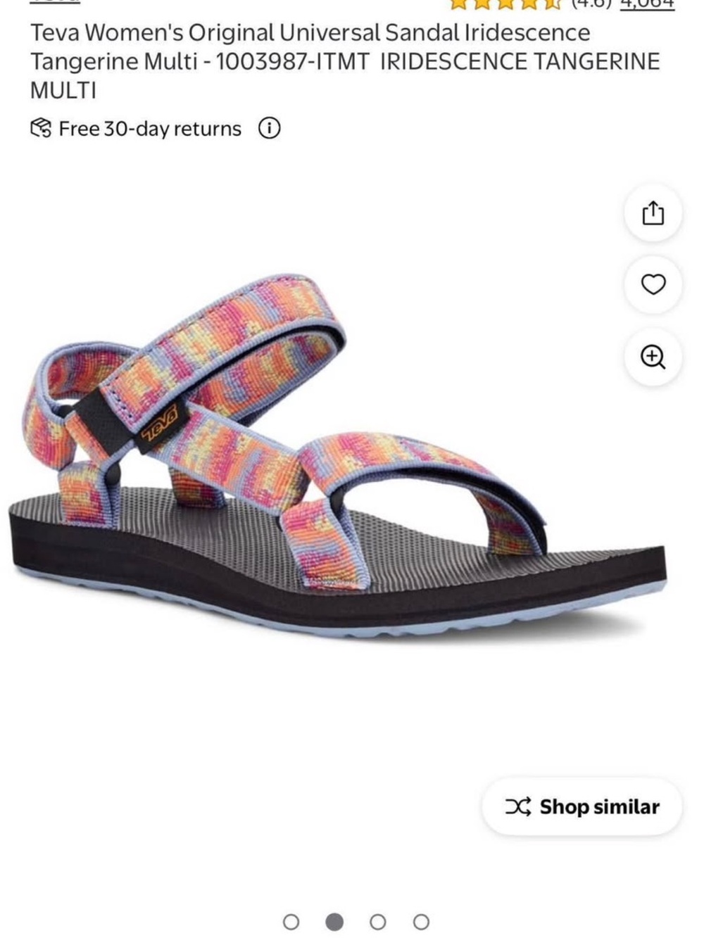 Teva Women's Sandal in Iridescent Pastel Multi
